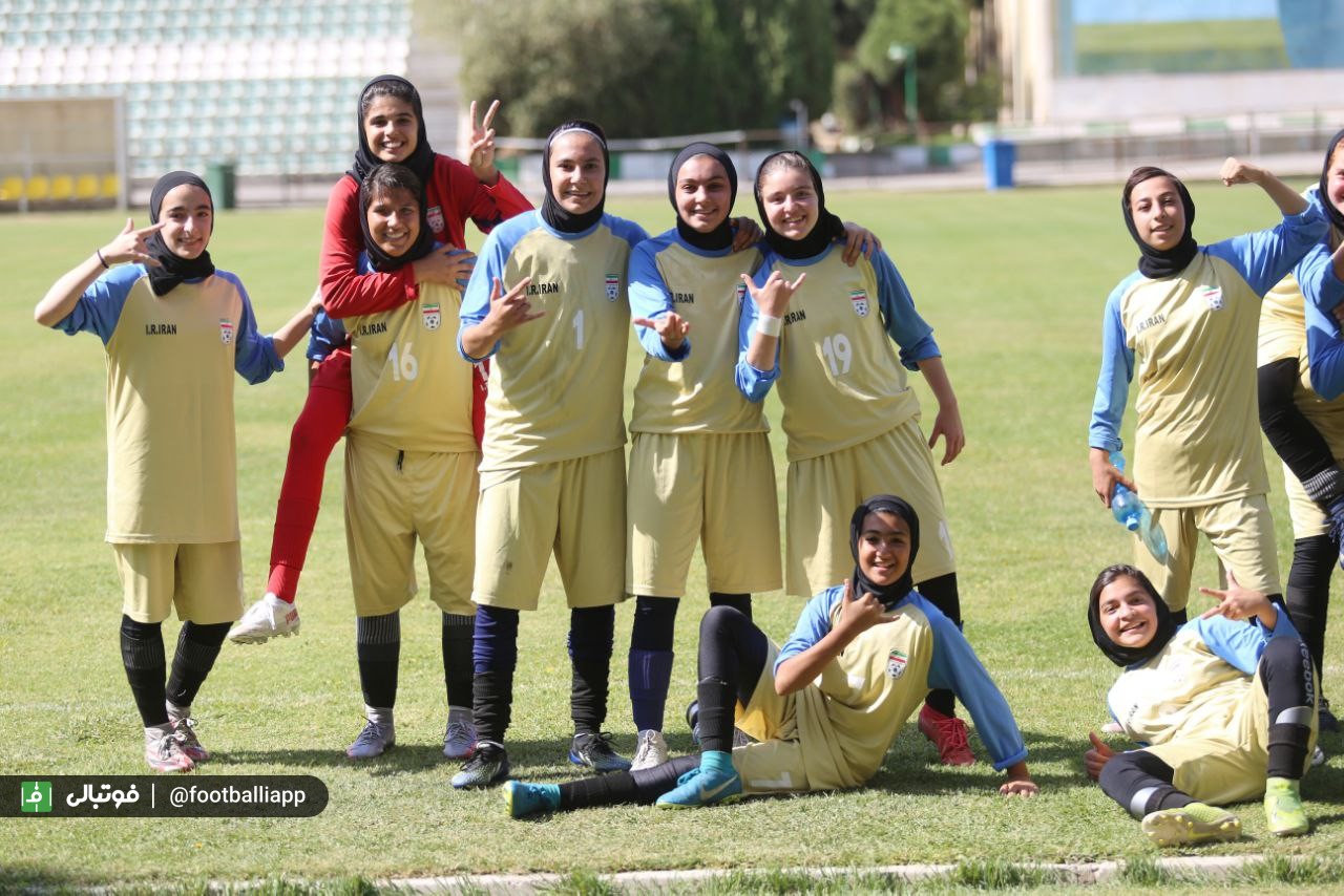 گزارش تصویری از تمرین روز یکشنبه تیم ملی بانوان رده نوجوانان
