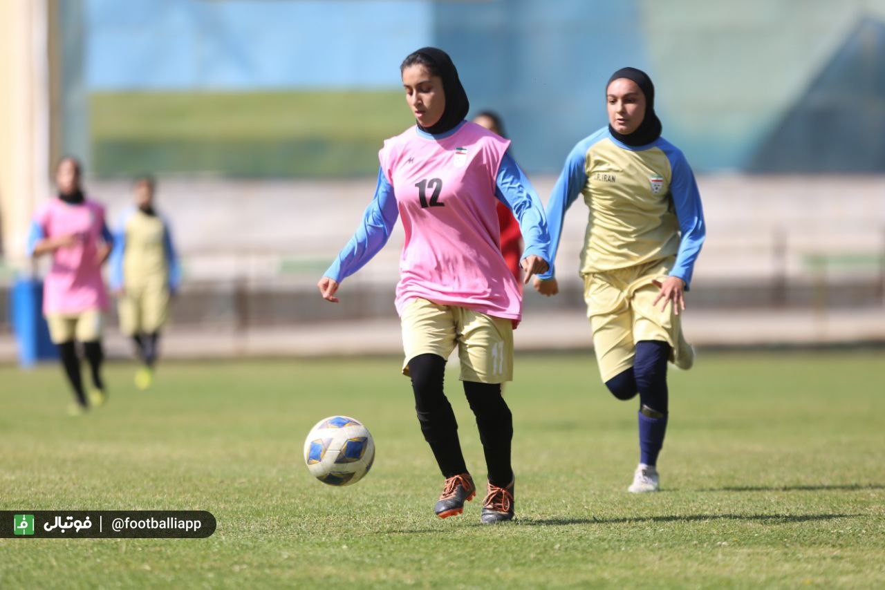 گزارش تصویری از تمرین روز یکشنبه تیم ملی بانوان رده نوجوانان