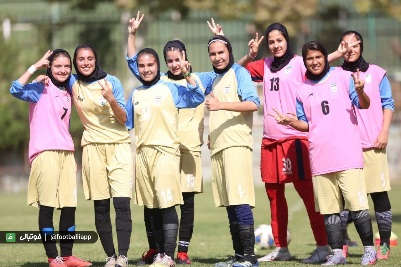گزارش تصویری از تمرین روز یکشنبه تیم ملی بانوان رده نوجوانان