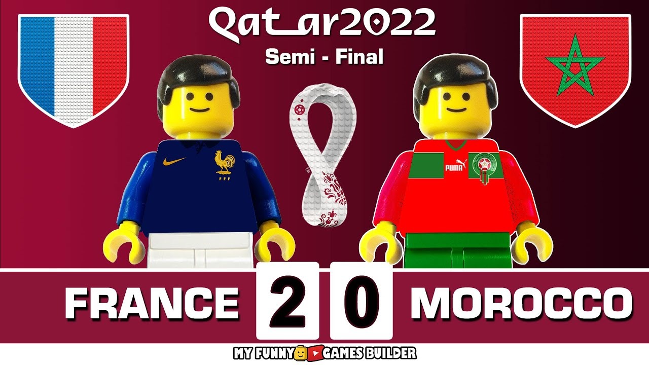 شبیه سازی بازی فرانسه 2-0 مراکش با عروسک لگو