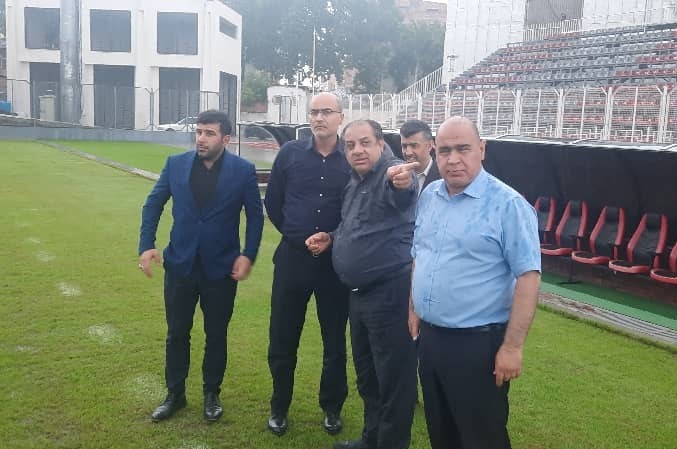 بازدید مدیران سازمان لیگ و فدراسیون از ورزشگاه وطنی