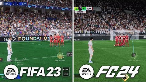 مقایسه کیفیت و جزئیات بازی فیفا 24  و فیفا 23