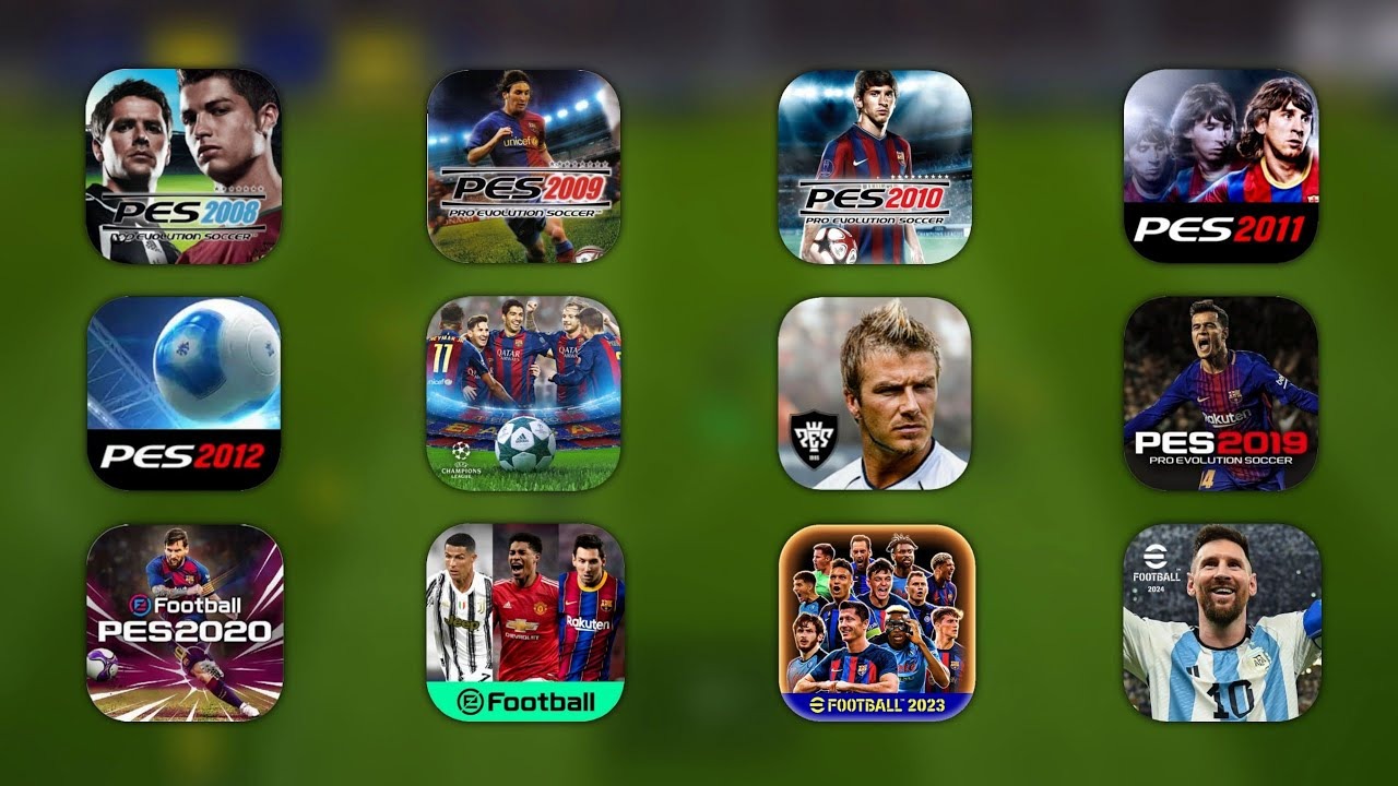 پیشرفت گرافیکی بازی PES موبایل از سال 2008 تا 2024