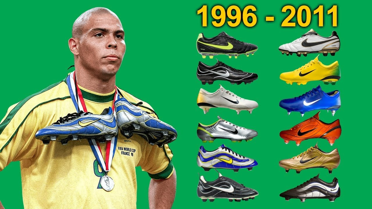 کفش های فوتبالی رونالدو از 1996 تا 2011