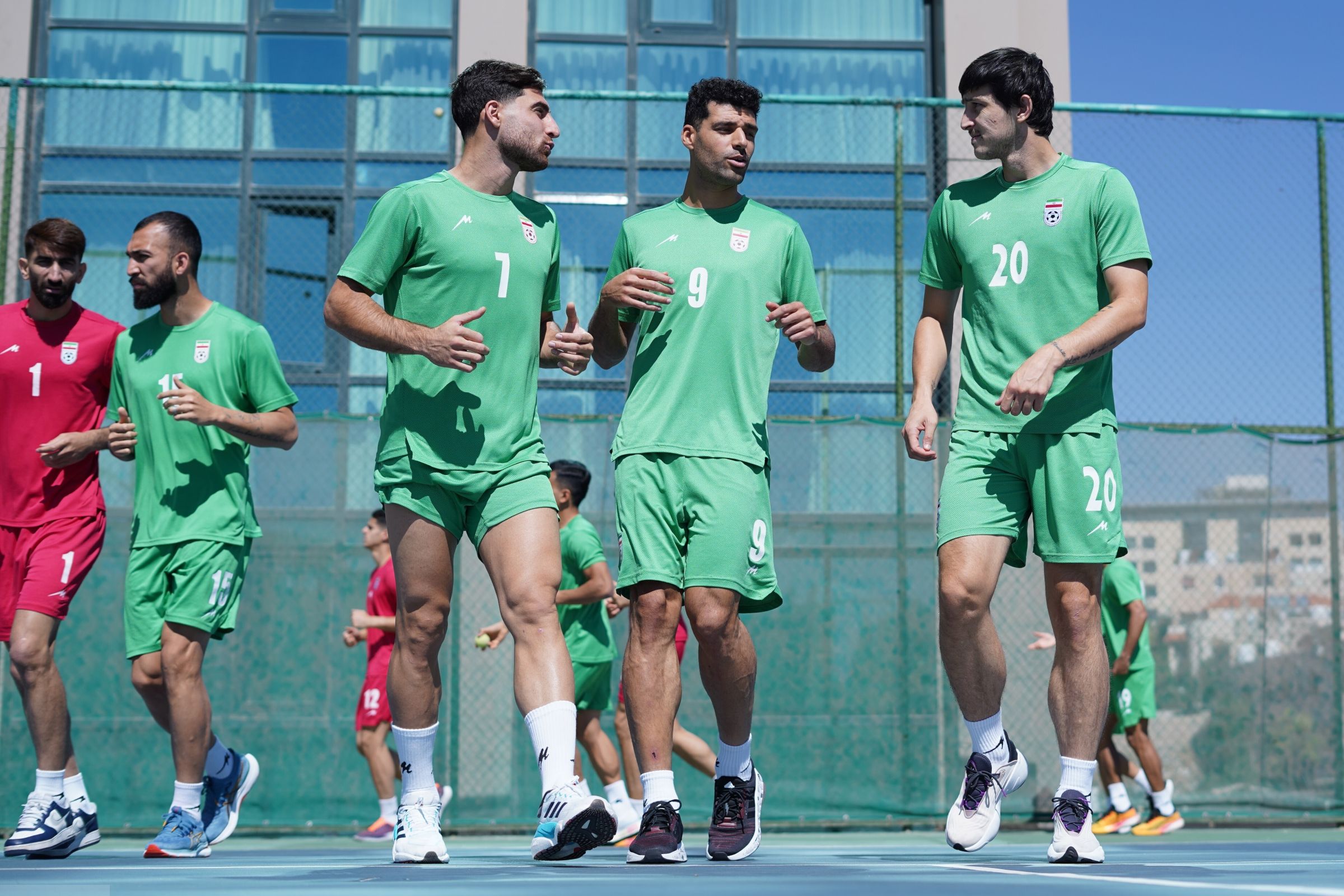 تمرین سبک ملی‌پوشان در روز بازی با قطر