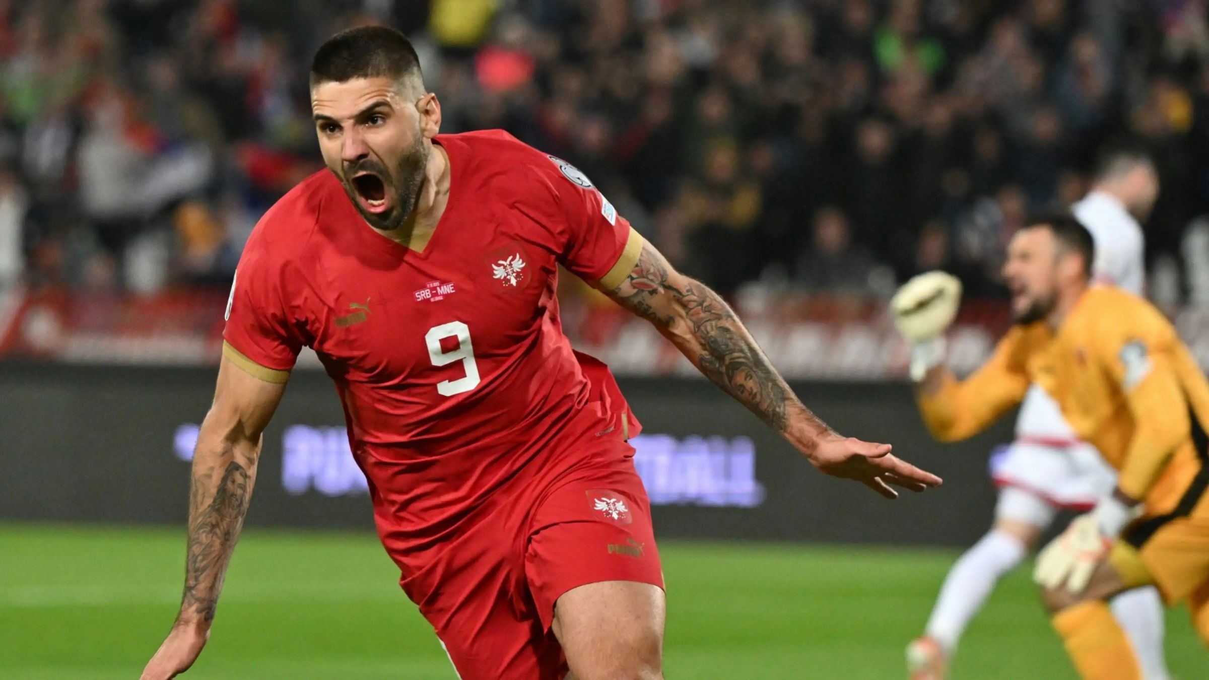 خلاصه بازی صربستان 3-1 مونته نگرو (دبل میتروویچ)