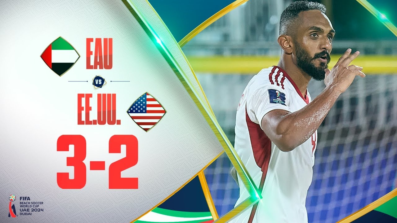 خلاصه بازی امارات 3-2 آمریکا (جام جهانی فوتبال ساحلی 2024)