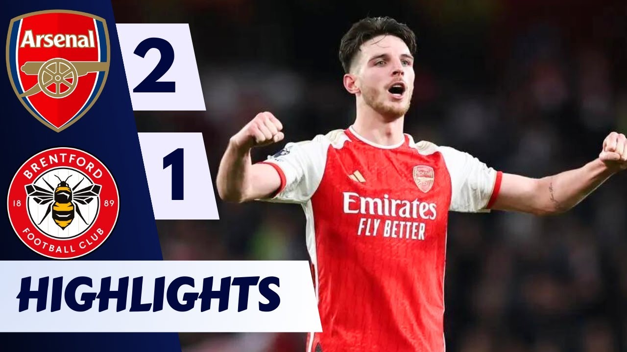خلاصه بازی آرسنال 2-1 برنتفورد