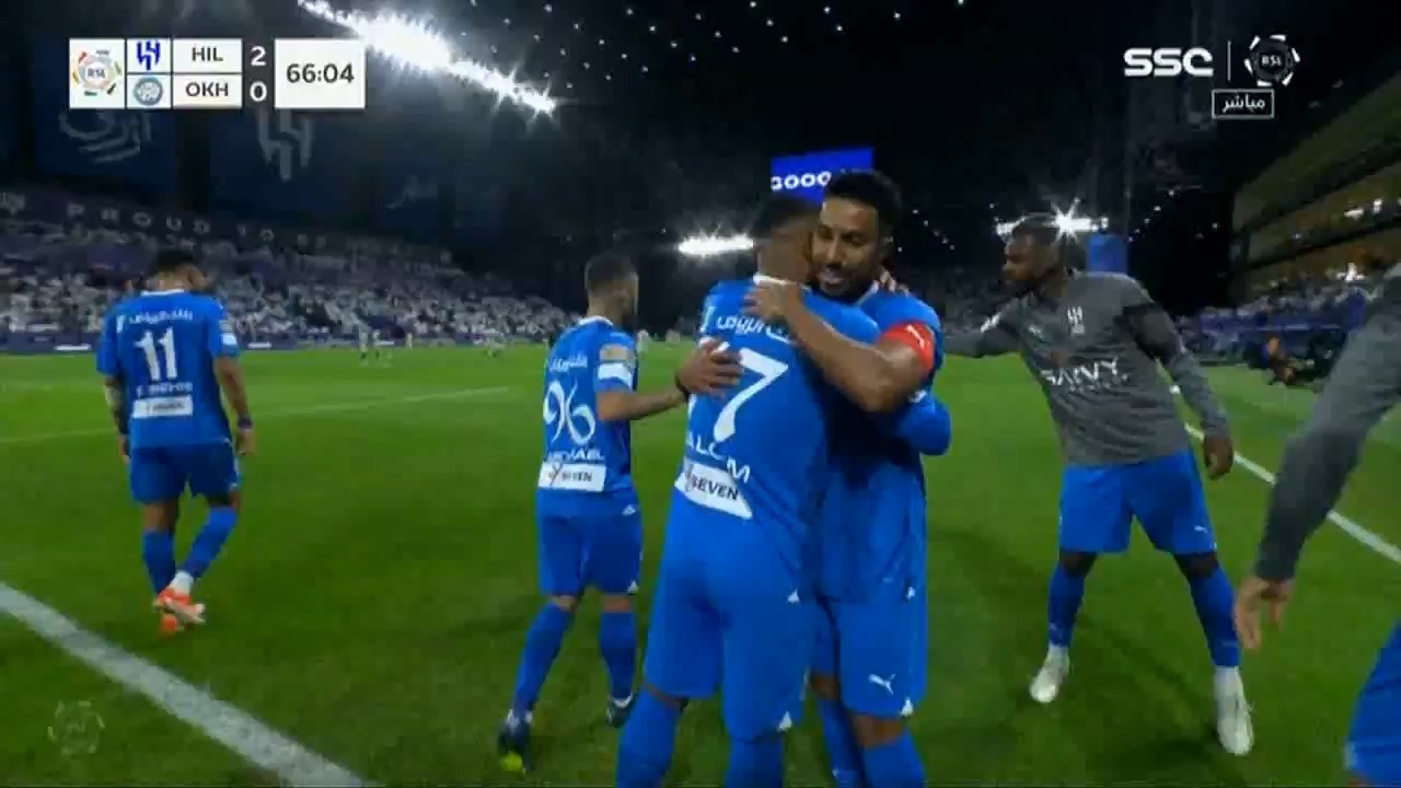 گل دوم الهلال به الاخدود (مالکوم)
