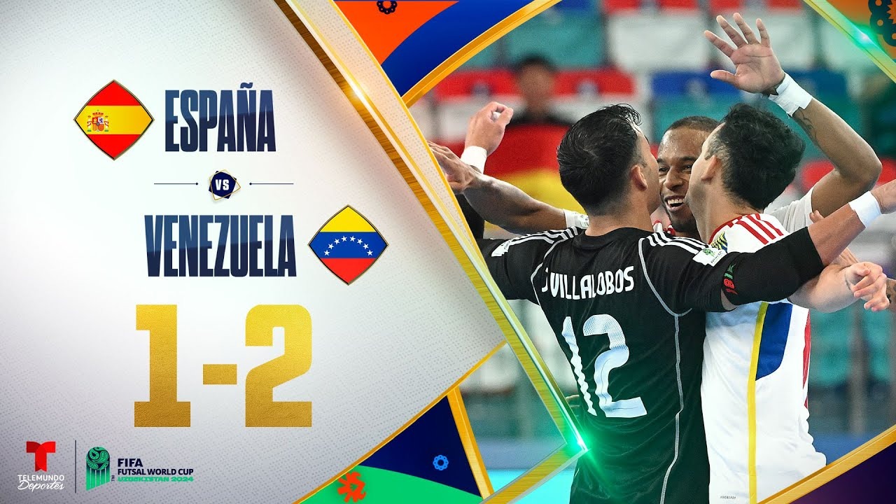 خلاصه بازی فوتسال اسپانیا 1-2 ونزوئلا (تیم سوم گروه ایران راهی 1/4 نهایی شد)