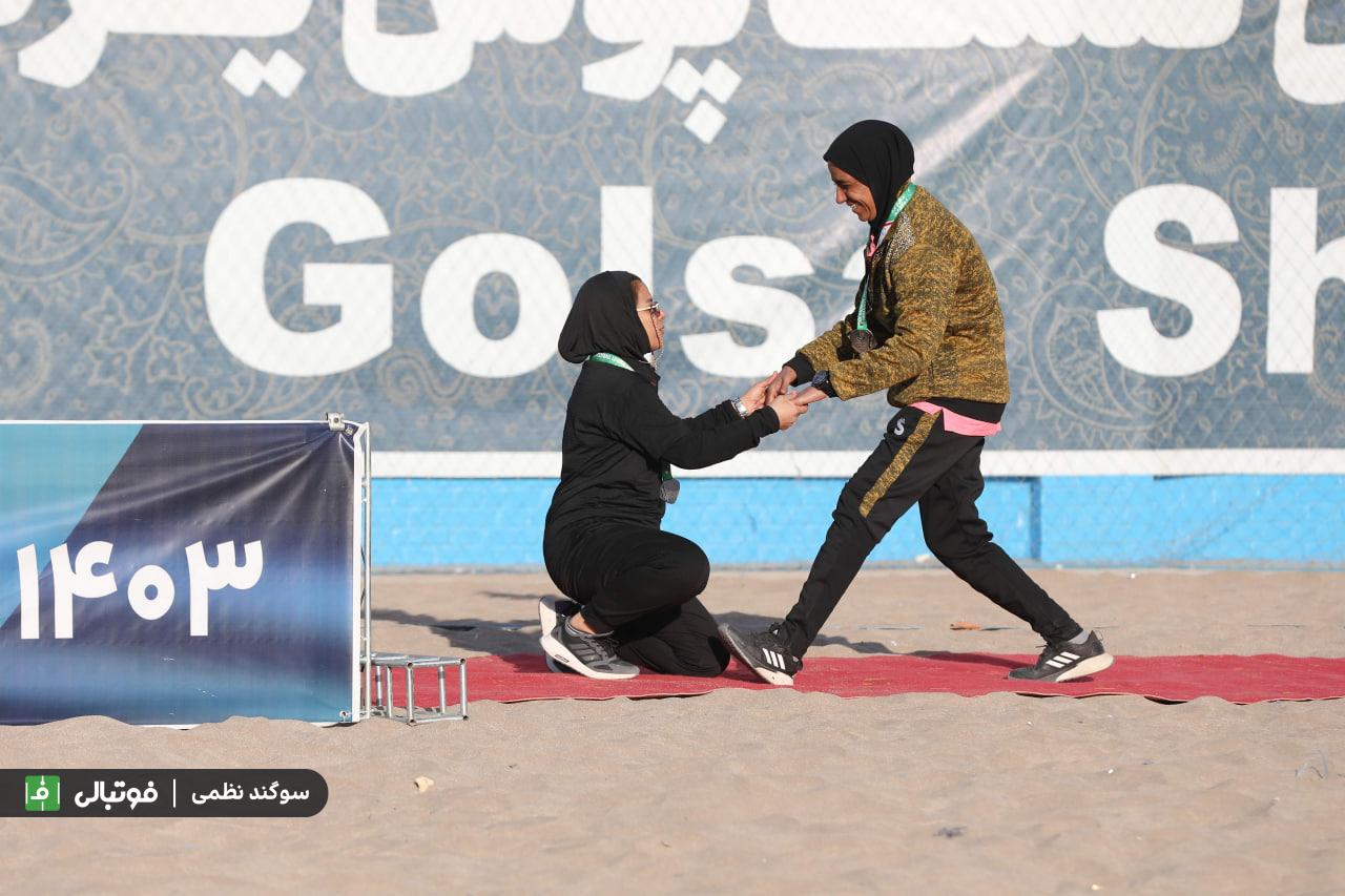 گزارش تصویری اختصاصی/ مراسم اختتامیه لیگ برتر فوتبال ساحلی زنان