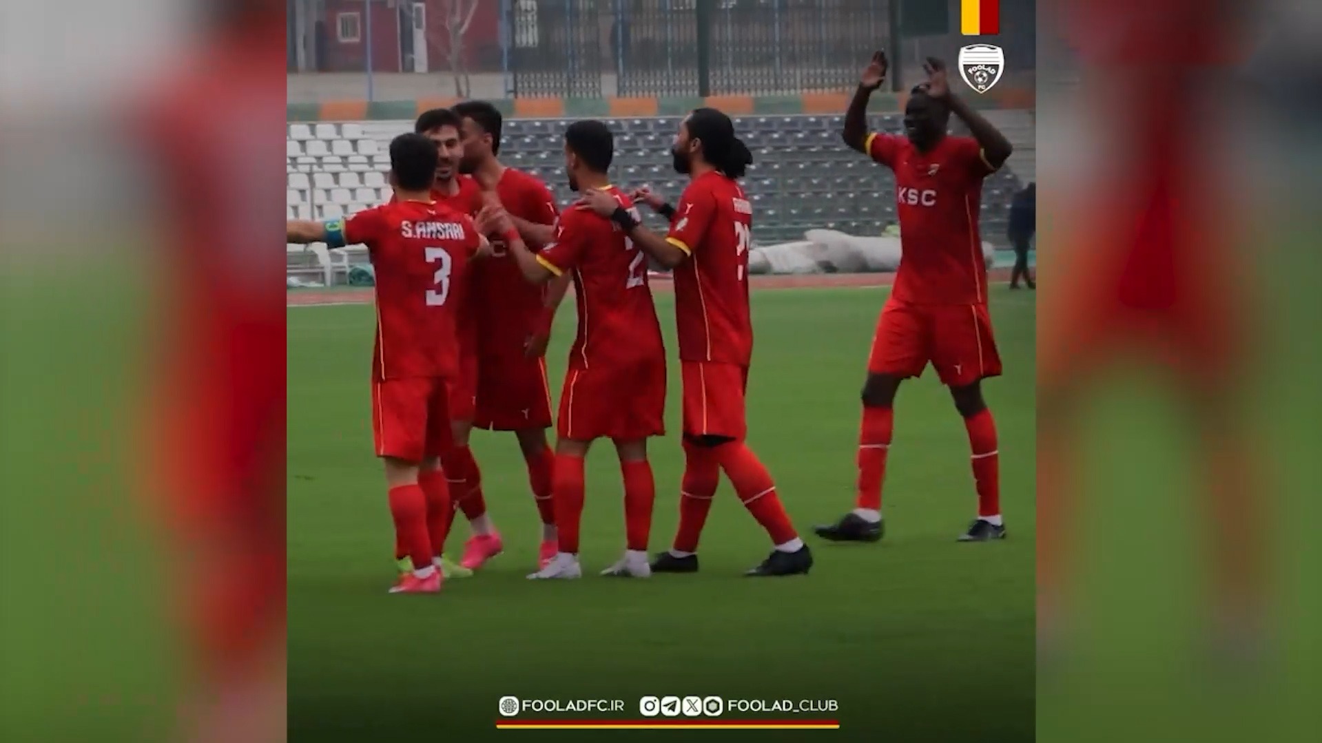گل اول فولاد به پیکان (محمدرضا سلیمانی)