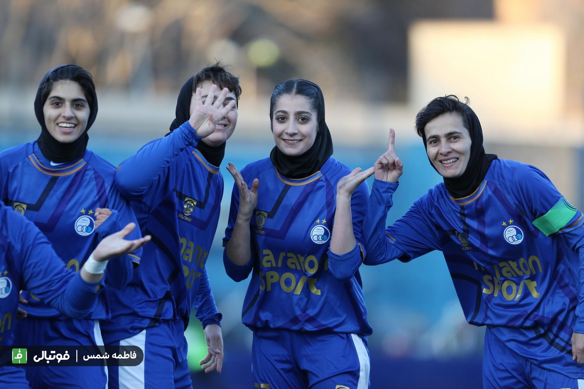 گزارش تصویری اختصاصی/ دیدار تیم‌های فوتبال بانوان استقلال تهران و جعفری مشهد