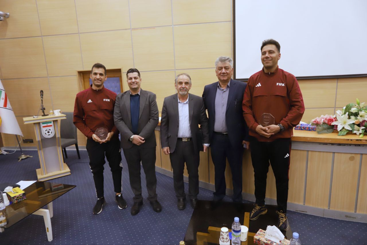 گزارش تصویری/ تجلیل از داوران بین‌المللی فوتبال و فوتسال