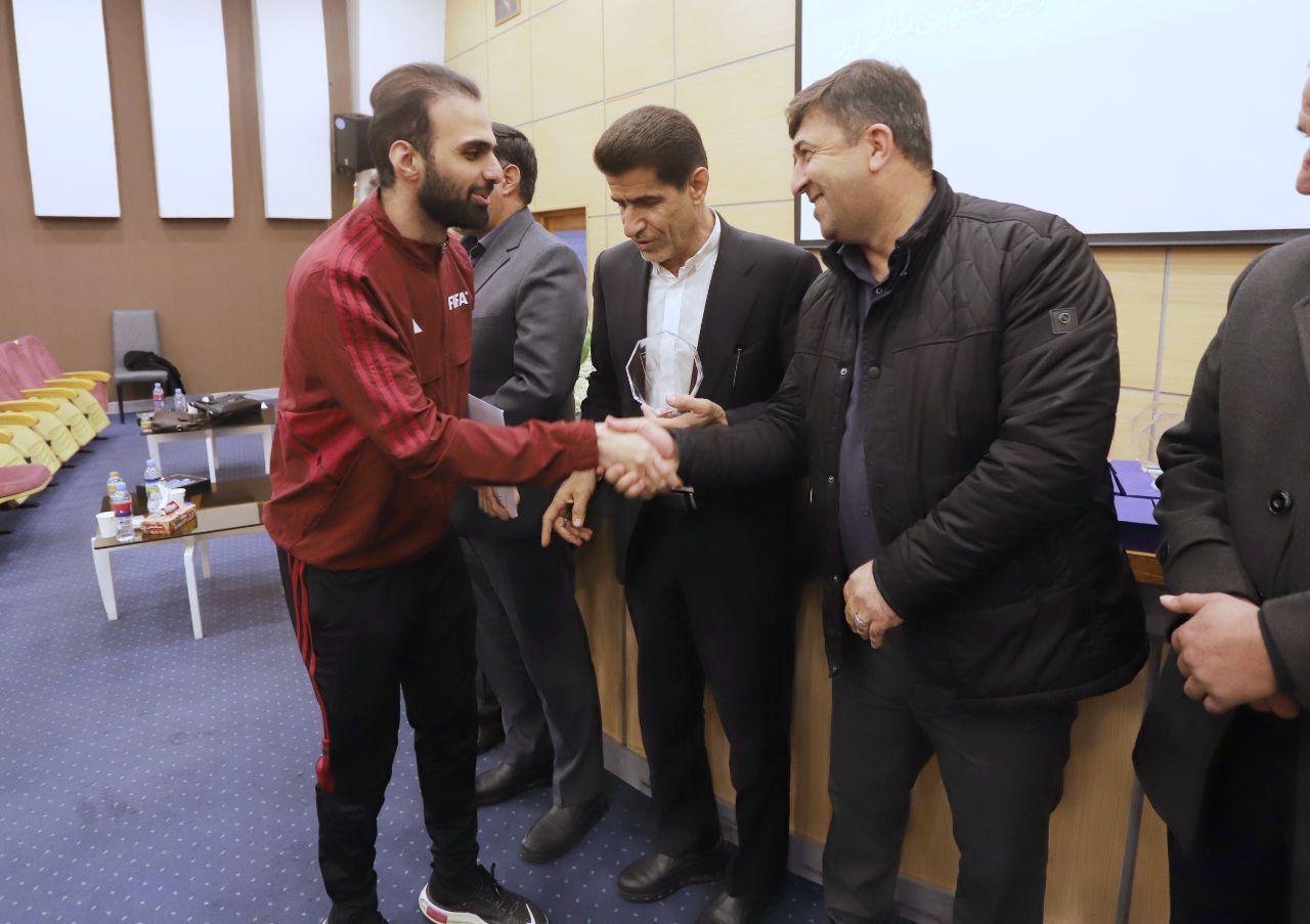 گزارش تصویری/ تجلیل از داوران بین‌المللی فوتبال و فوتسال