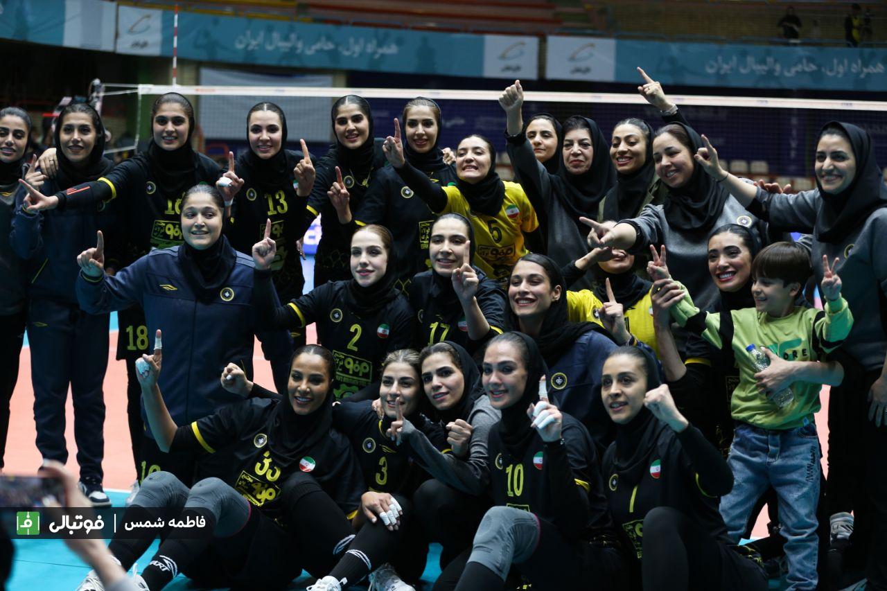 گزارش تصویری اختصاصی/ اولین دیدار مرحله نیمه نهایی لیگ والیبال زنان بین سایپا و سپاهان
