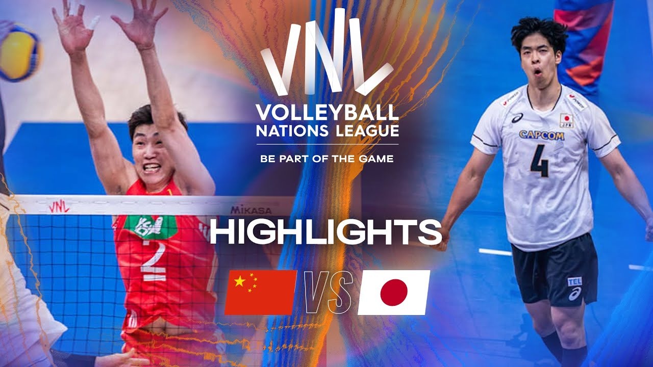 خلاصه بازی ژاپن 3-0 چین (لیگ ملت های والیبال 2025)