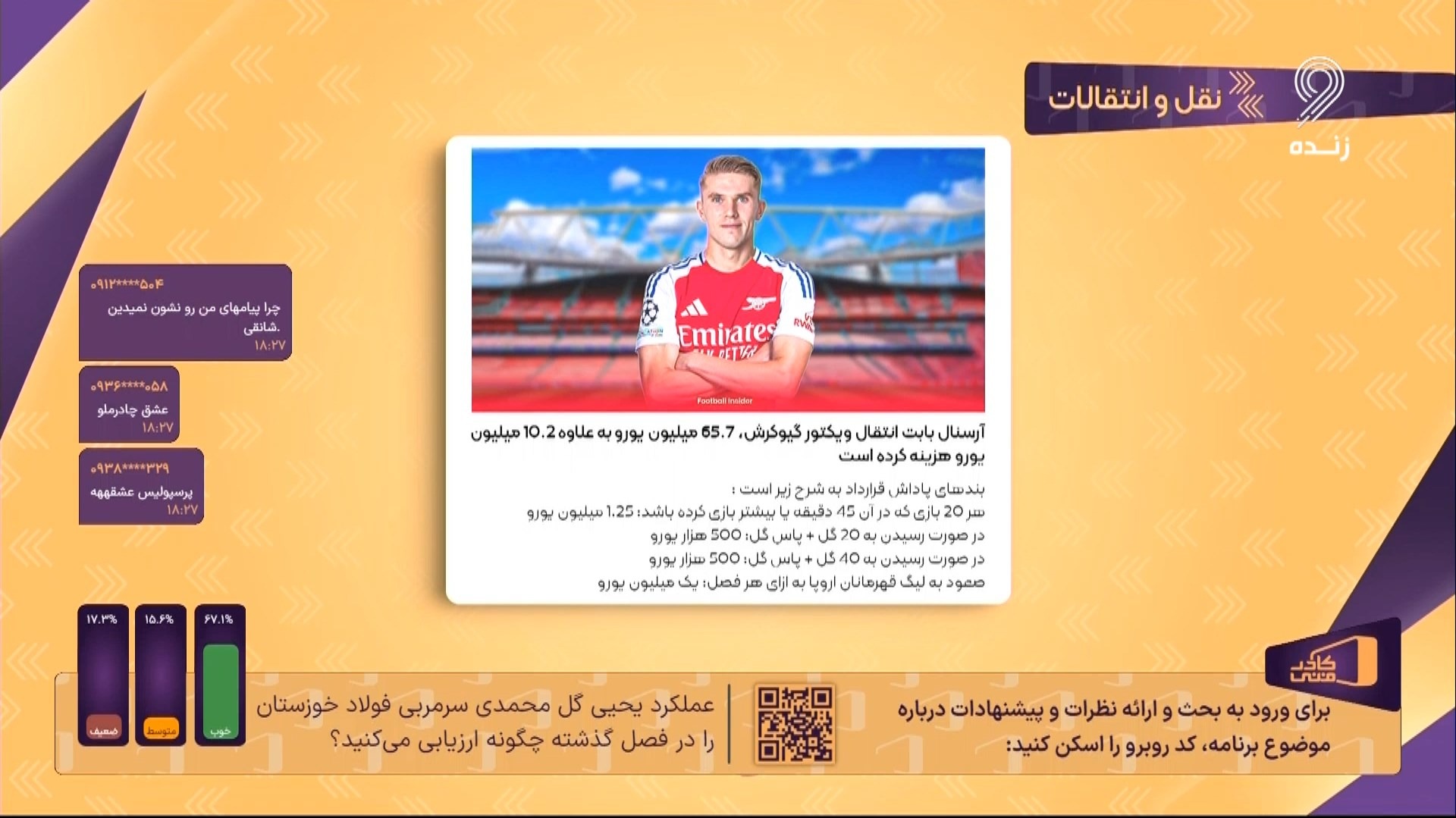 مقایسه قرارداد گیوکرش و آرسنال با قرارداد بازیکنان داخلی