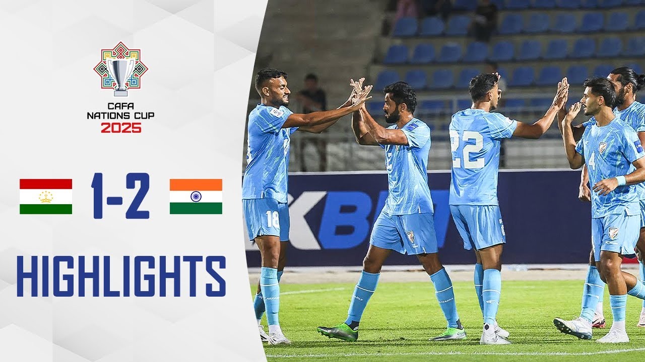 خلاصه بازی هند 2-1 تاجیکستان