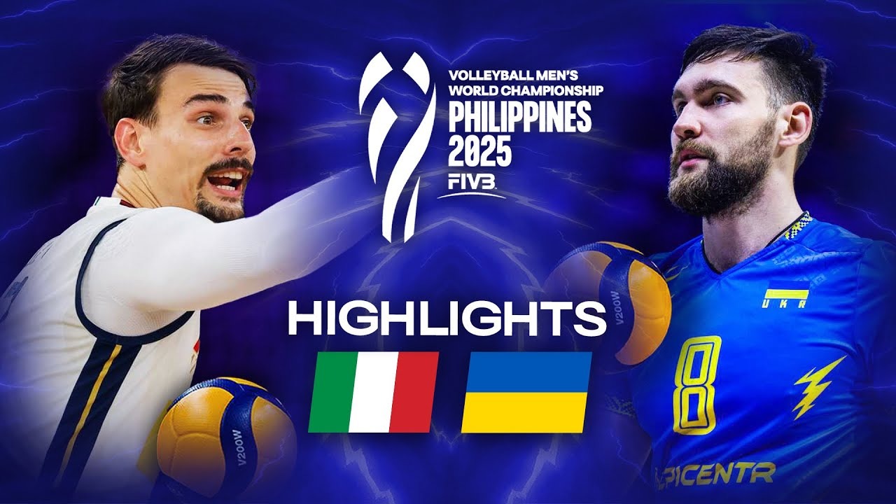 خلاصه بازی ایتالیا 3-0 اوکراین (والیبال قهرمانی جهان 2025)