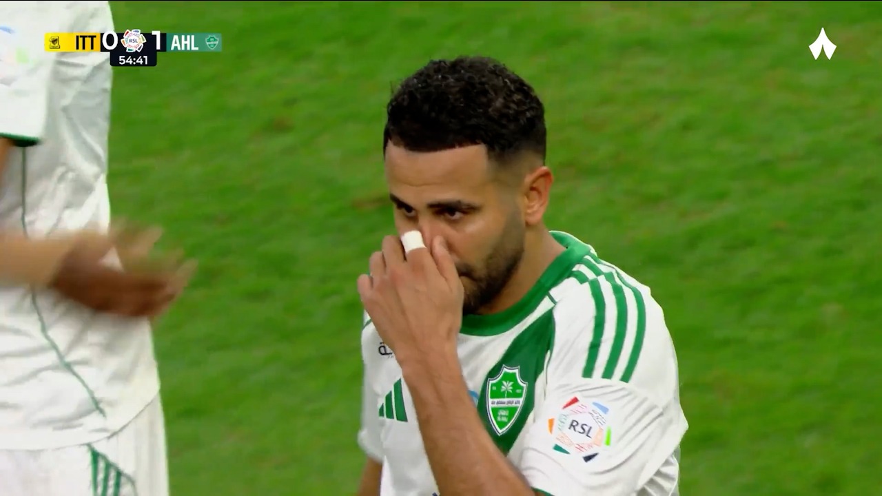 گل اول الاهلی به الاتحاد (ریاض محرز)