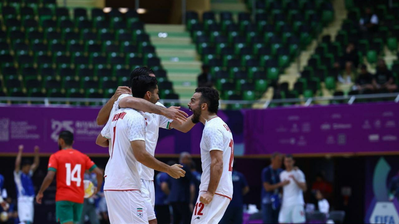 خلاصه بازی فوتسال ایران5-0 مراکش (فینال)