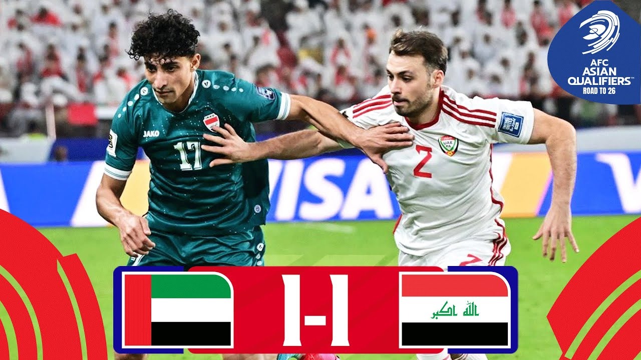 خلاصه بازی امارات 1-1 عراق
