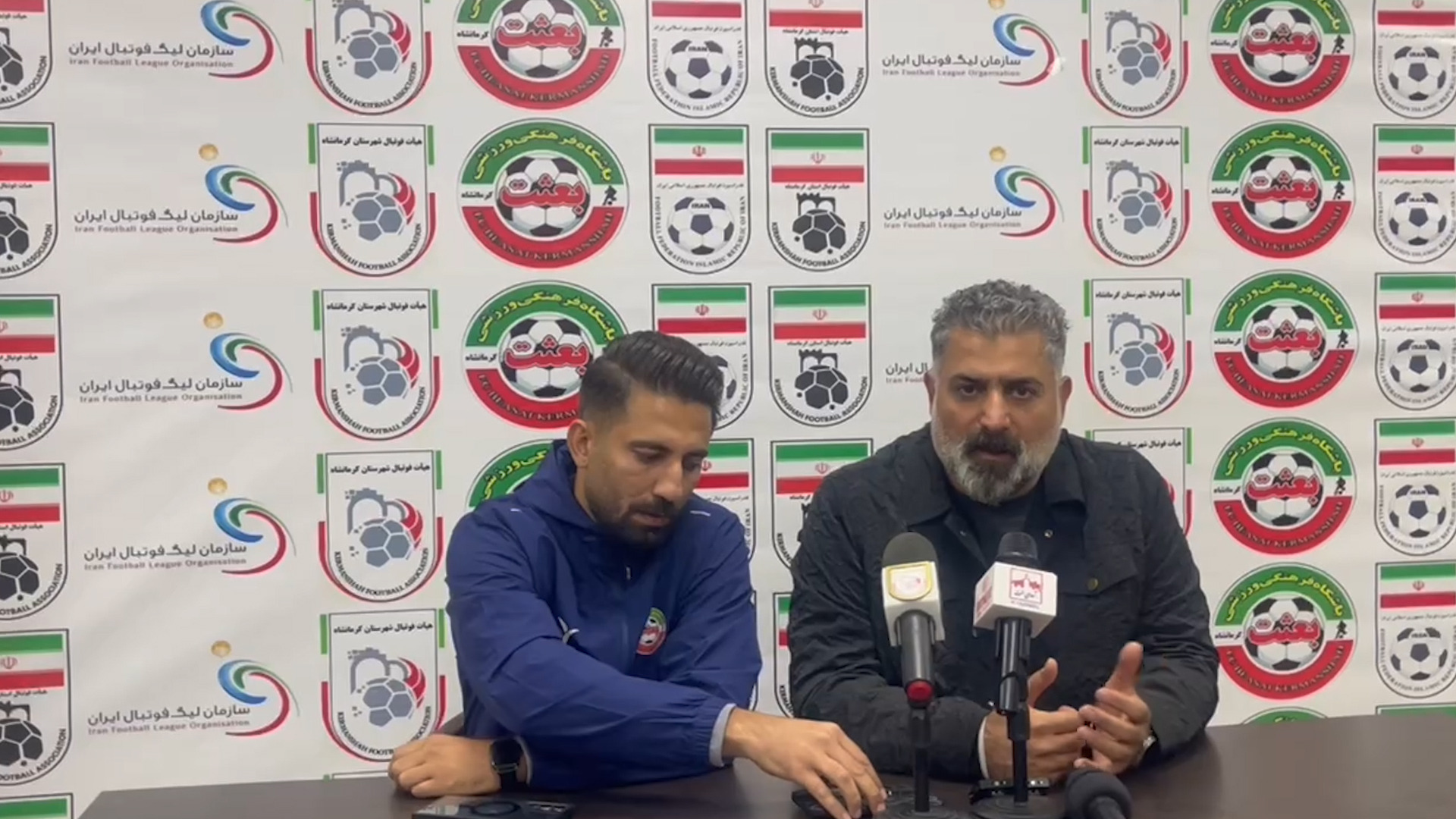 صحبت های ابراهیم اشکش مربی بعثت کرمانشاه بعد از تقابل با مس شهر بابک