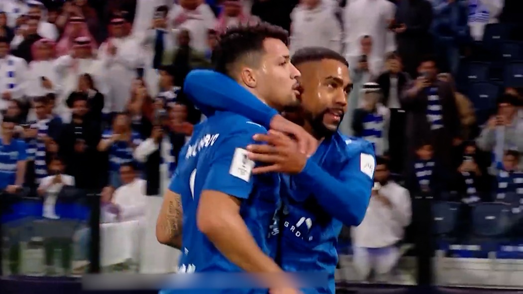 گل اول الهلال به الشرطه (مارکوس لئوناردو)