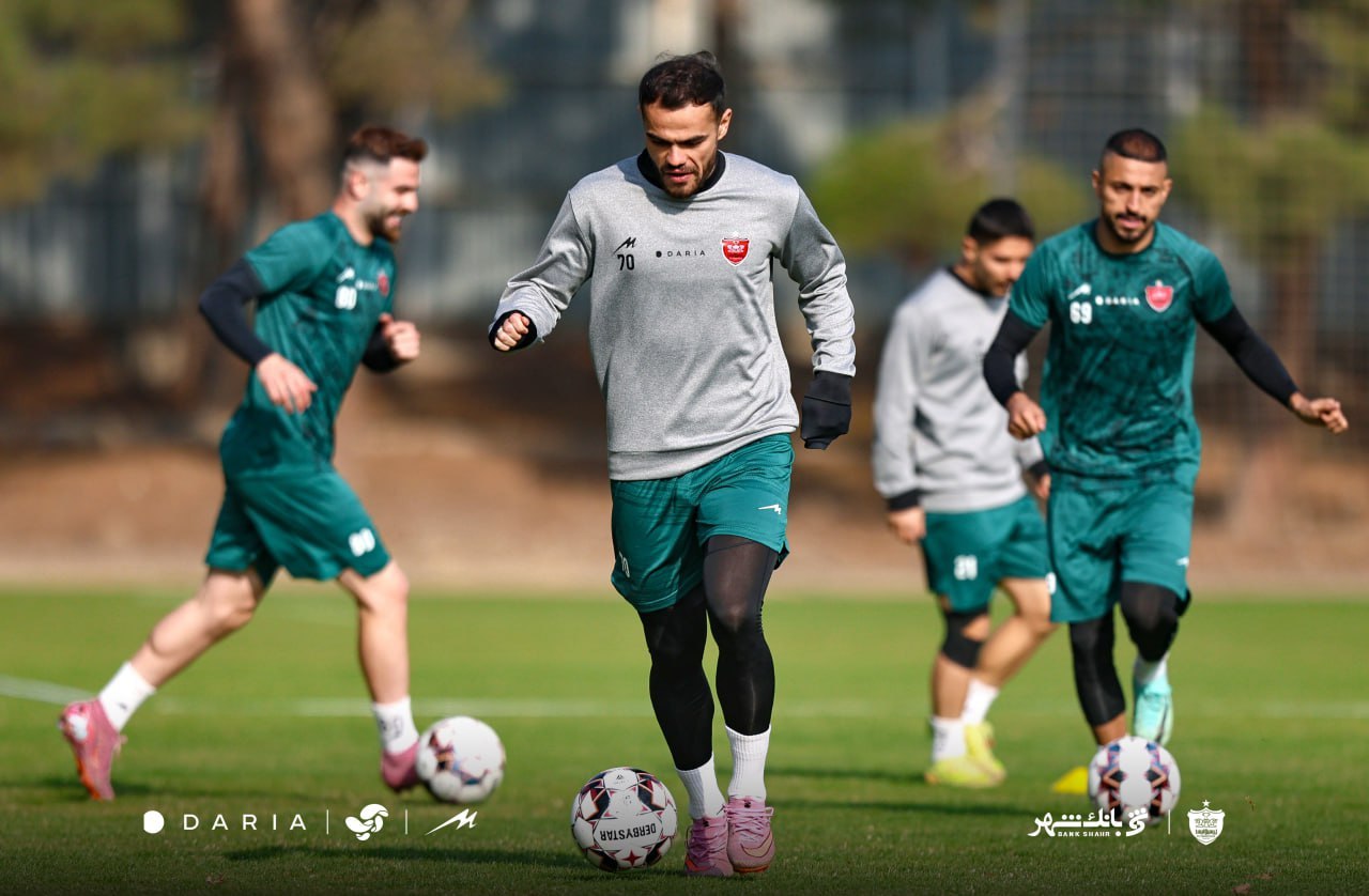 گزارش تصویری/ آخرین تمرین پرسپولیس پیش از دربی ۱۰۶