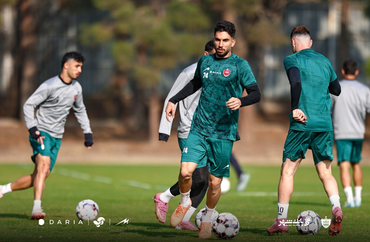 گزارش تصویری/ آخرین تمرین پرسپولیس پیش از دربی ۱۰۶