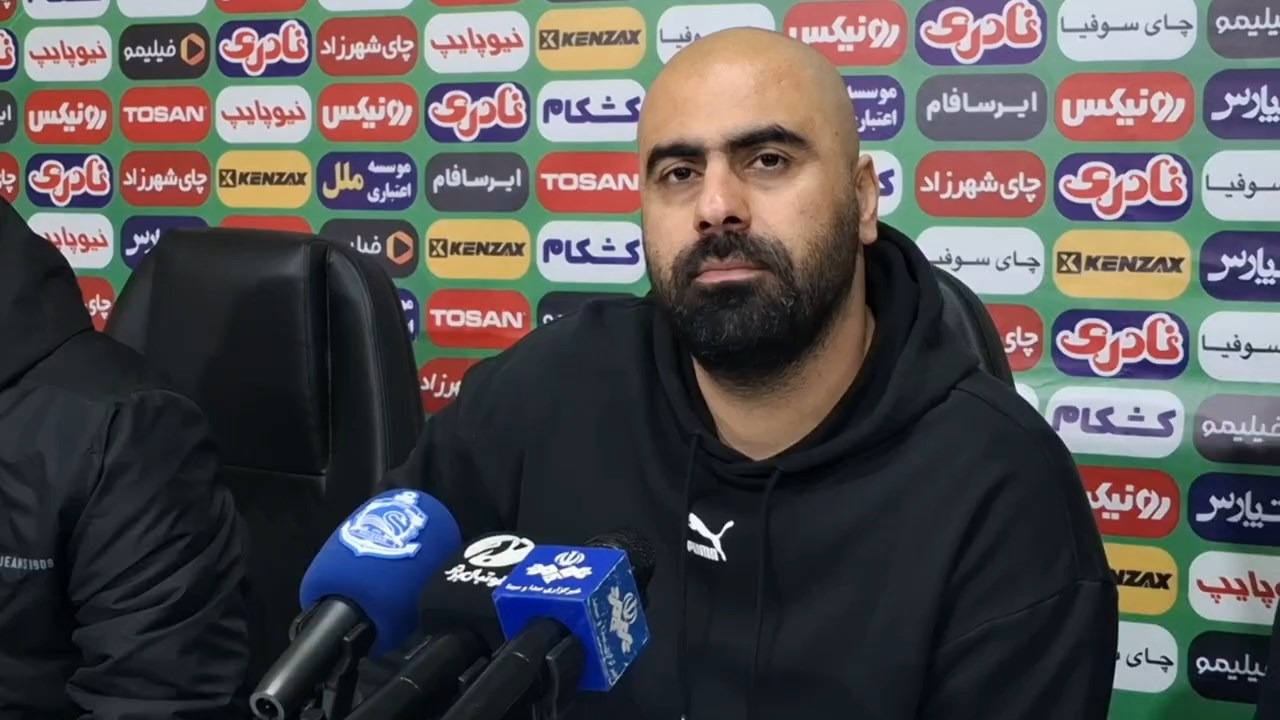 صحبتهای مازیار زارع در نشست خبری بعد از دیدار با مس شهر بابک