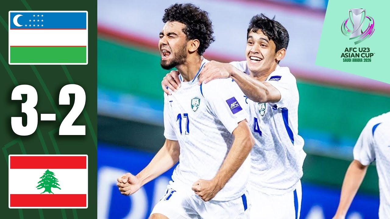 خلاصه بازی امید ازبکستان 3-2 امید لبنان