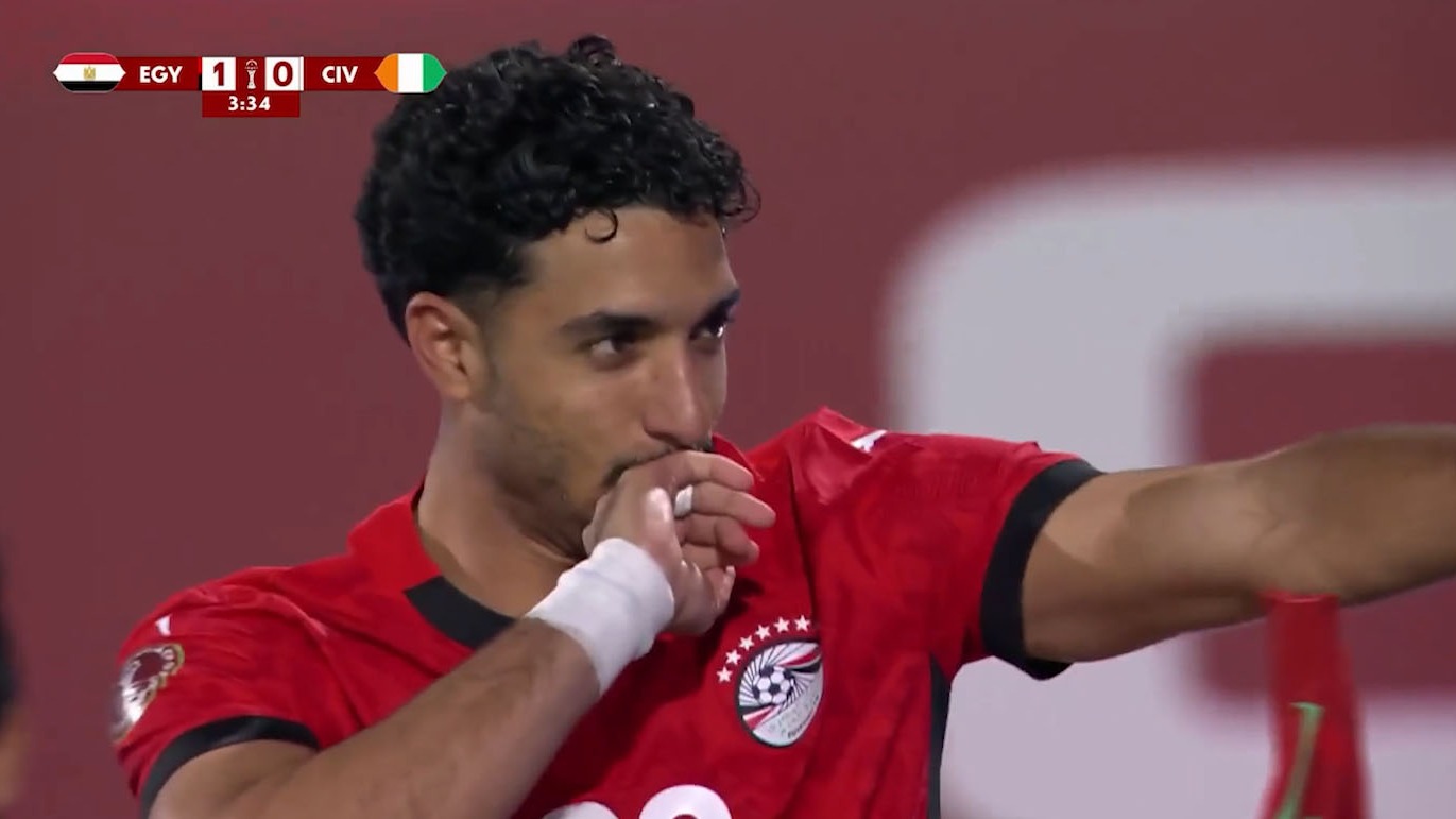 گل اول مصر به ساحل عاج (عمر مرموش)