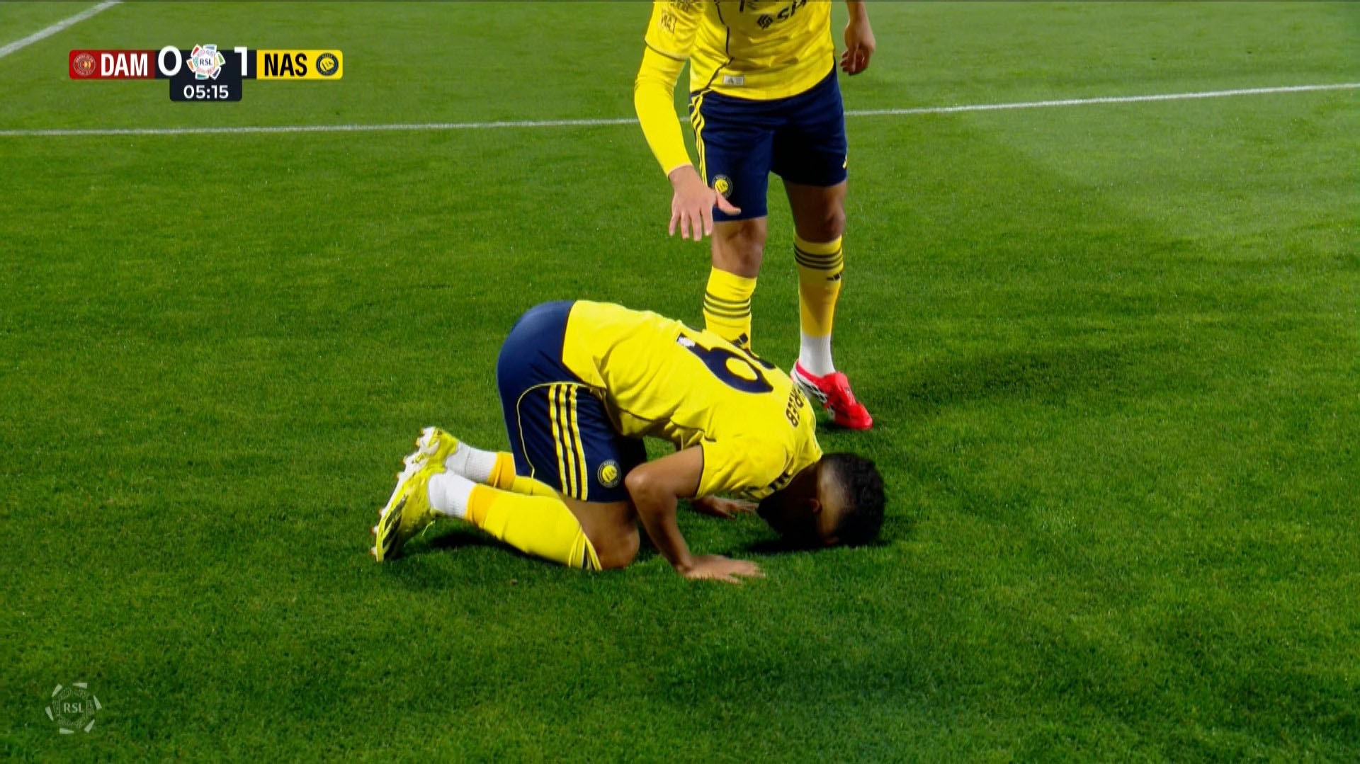 گل اول النصر به ضمک (عبدالرحمان غریب)