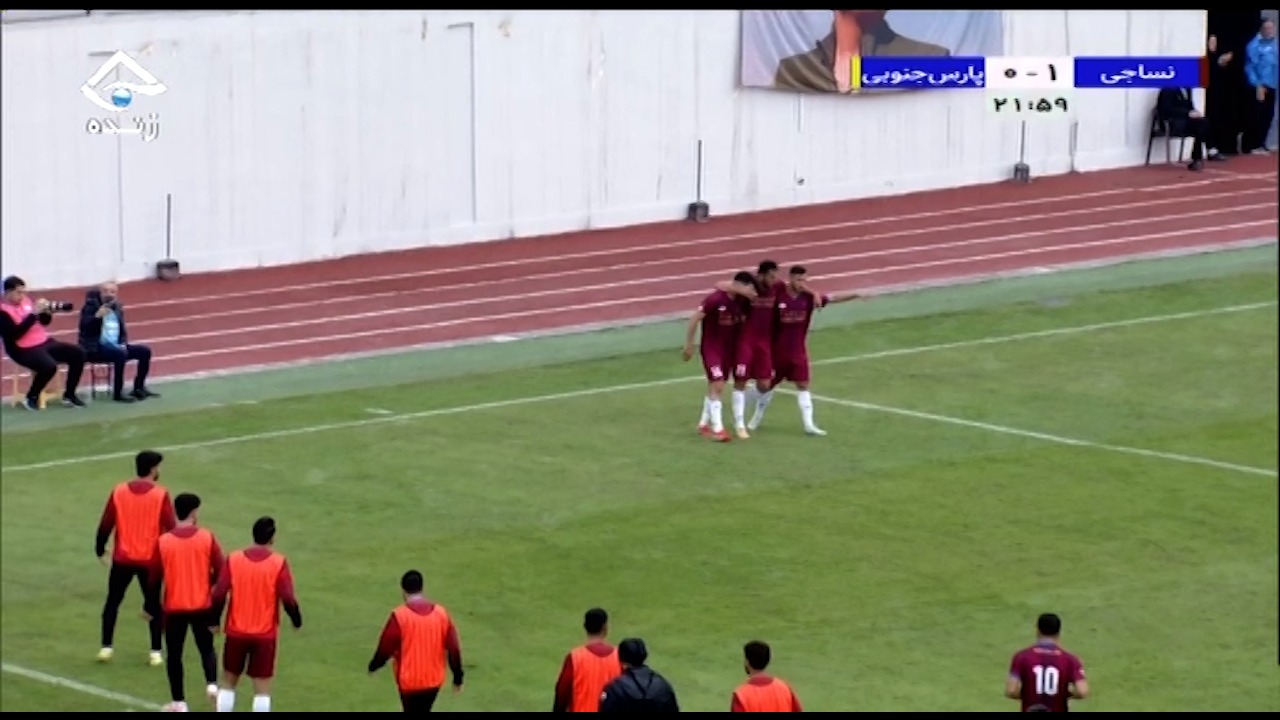 گل اول نساجی مازندران به پارس جنوبی جم (پوریا رضازاده)