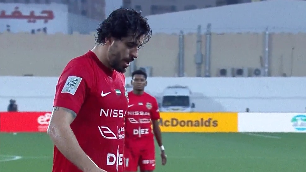 گل اول شباب الاهلی به خورفکان (سعید عزت اللهی)