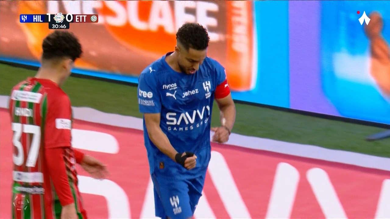 گل دوم الهلال به الاتفاق (سالم الدوساری)