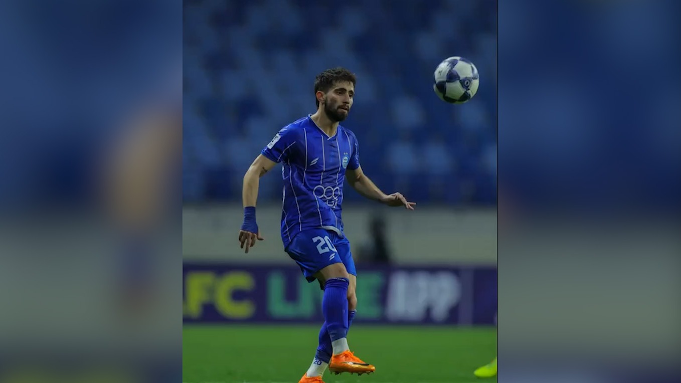حرکات نمایشی علیرضا کوشکی مقابل الحسین در ویدیو صفحه رسمی AFC از لیگ قهرمانان آسیا دو