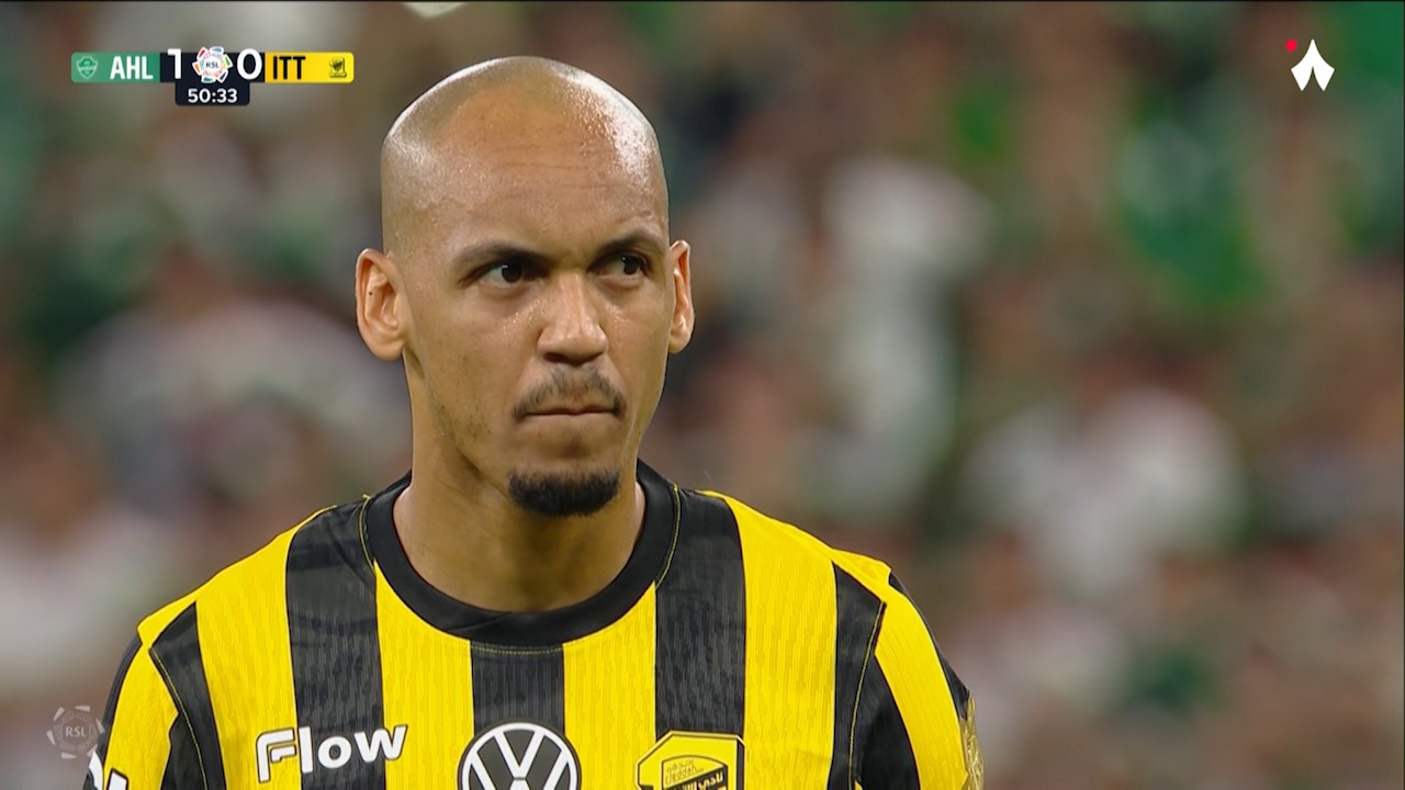 گل اول الاتحاد به الاهلی عربستان (فابینیو)