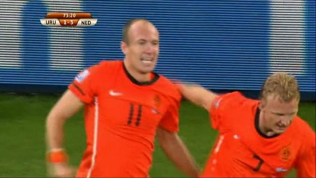 اروگوئه 2-3 هلند (نیمه نهایی جام جهانی 2010)