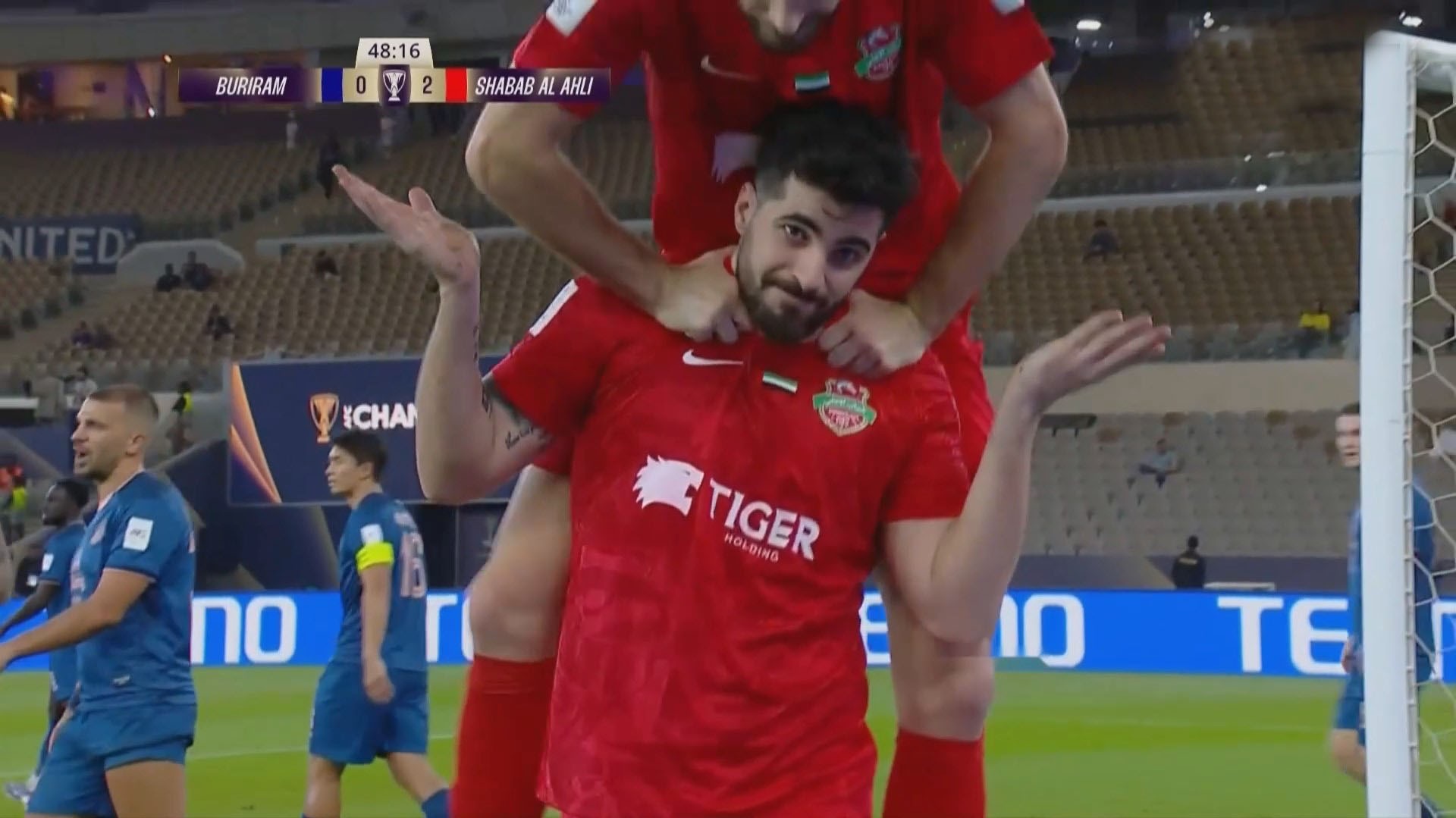 گل دوم شباب الاهلی به بوریرام (سعید عزت اللهی)