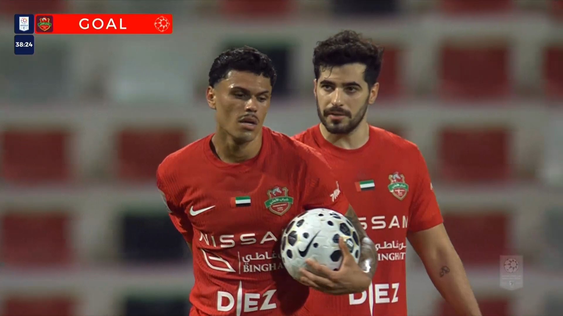 گل اول شباب الاهلی به النصر امارات (متئوسائو)