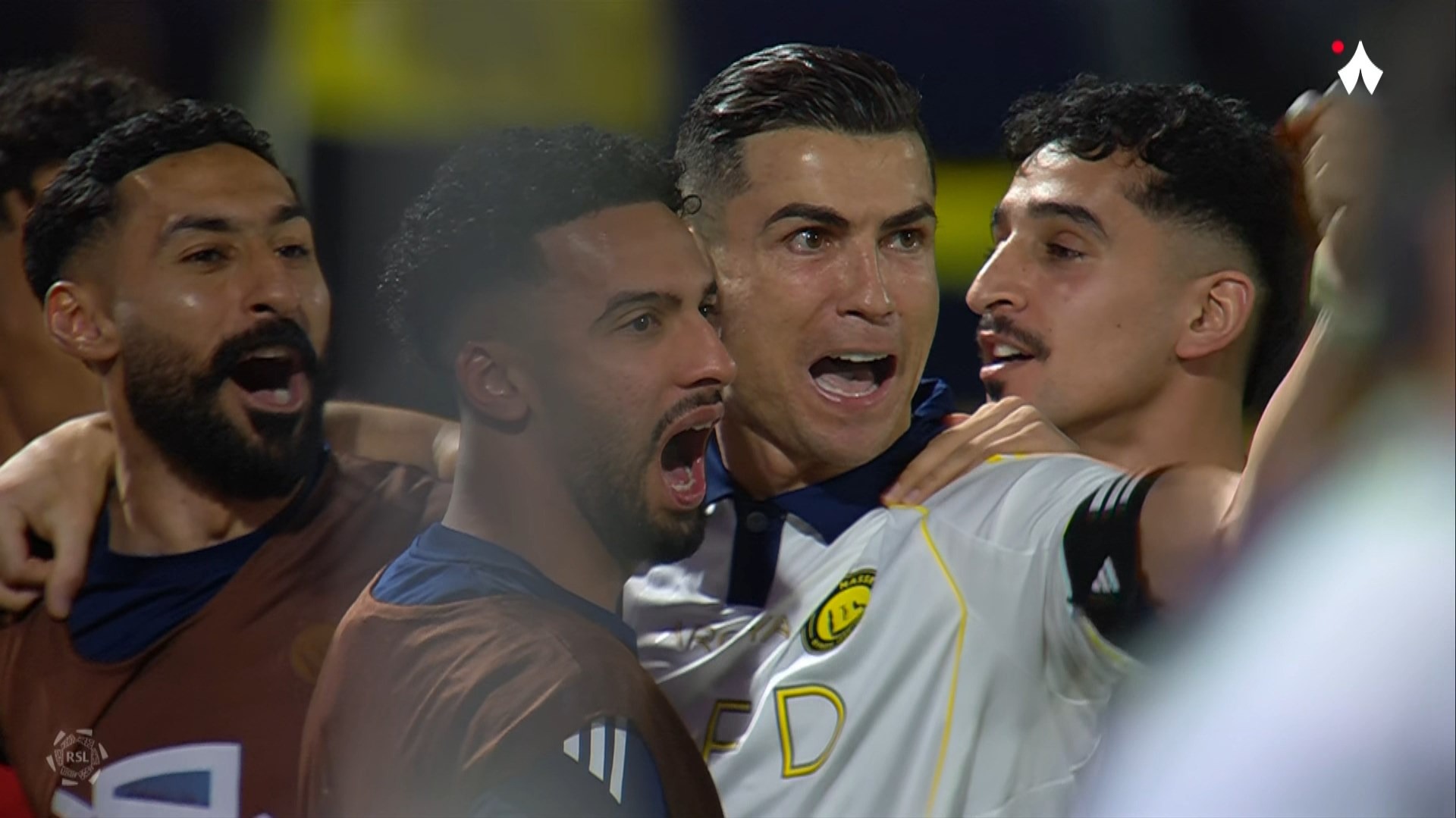 گل سوم النصر به الشباب (کریستیانو رونالدو)