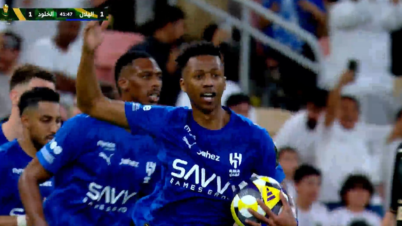 گل اول الهلال به الخلود (ناصر الدوساری)