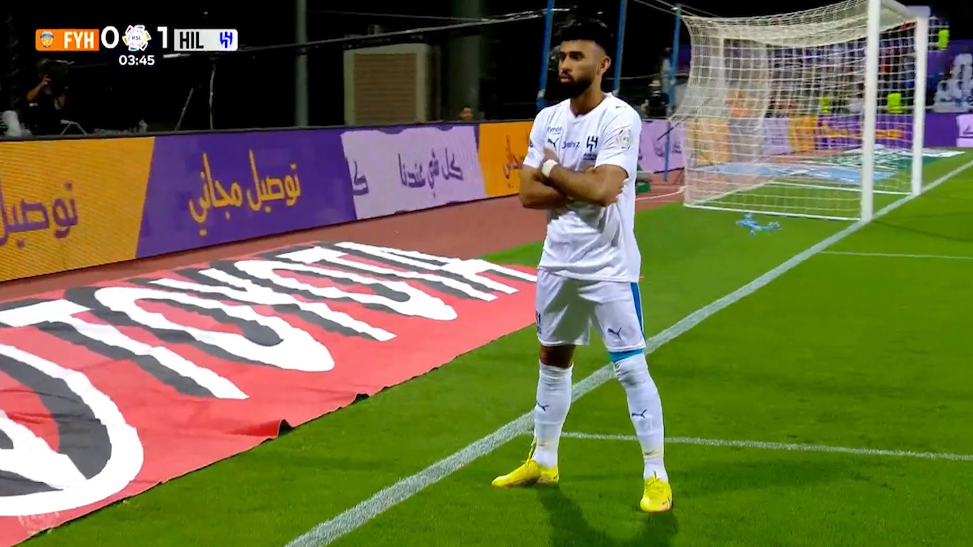 گل اول الهلال به الفیحا (سلطان منداش)
