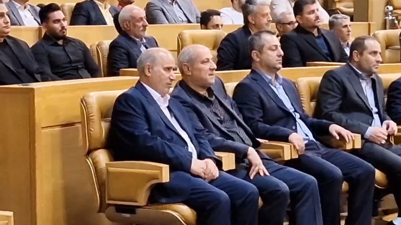 حضور مهدی تاج در مراسم قهرمان ایران