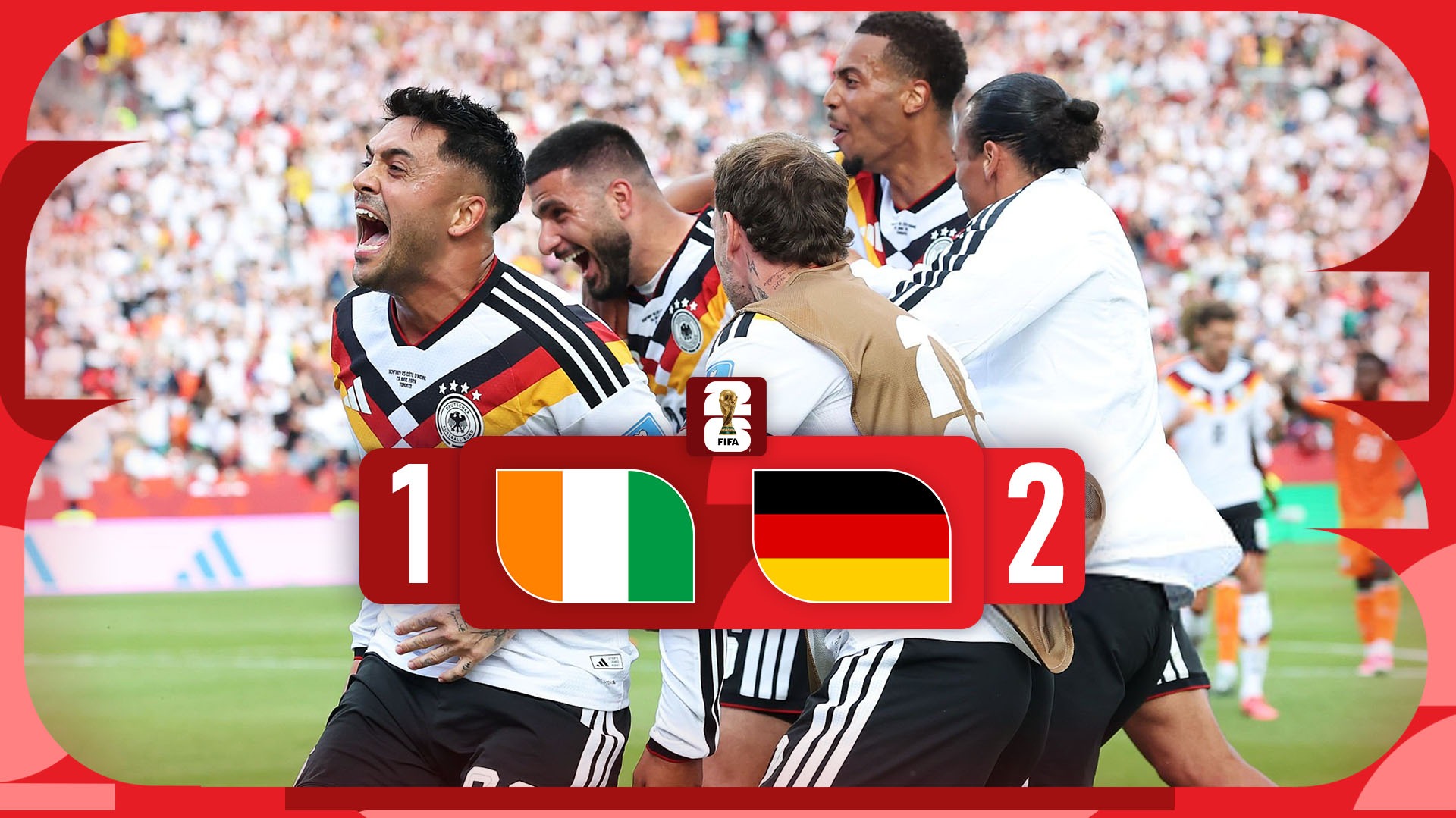 خلاصه بازی آلمان 2-1 ساحل عاج