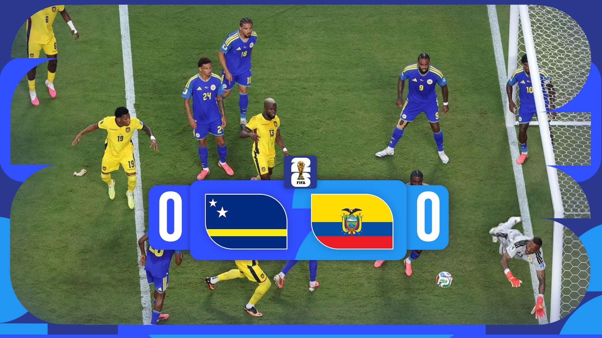 خلاصه بازی اکوادور 0-0 کوراسائو (درخشش دروازه بان کوراسائو)