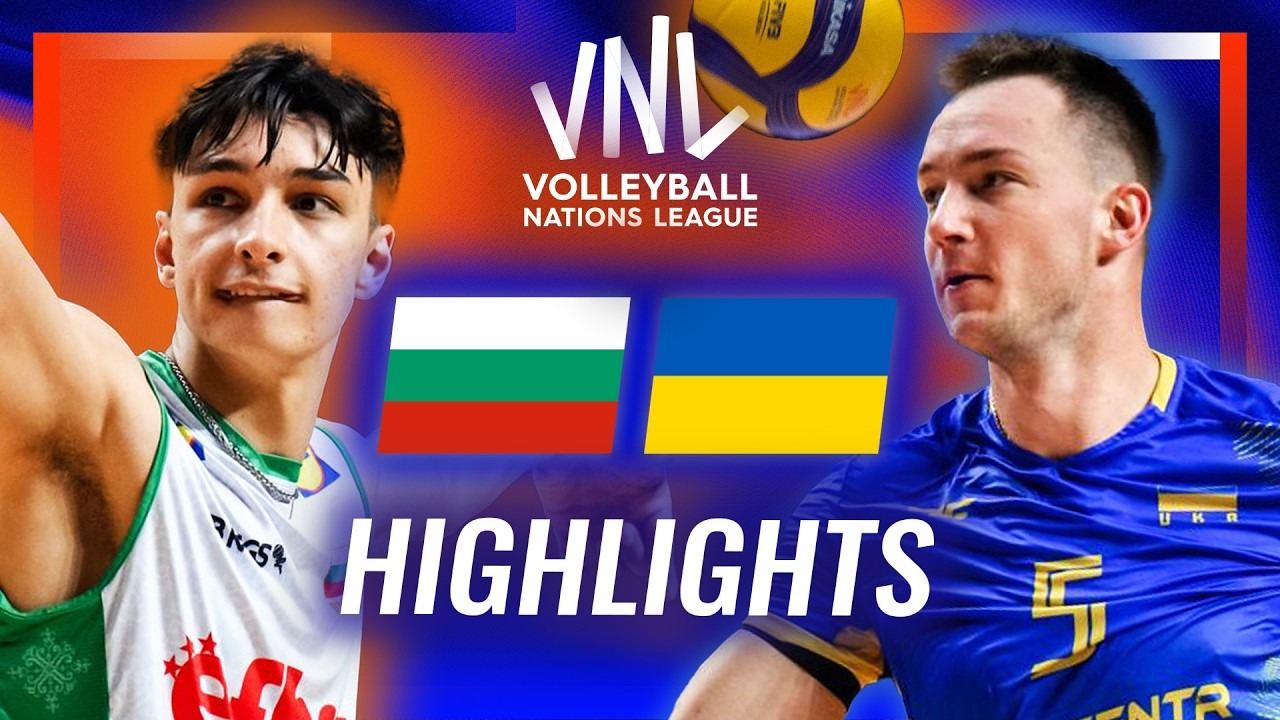خلاصه والیبال بلغارستان 3-1 اوکراین (لیگ ملت های والیبال)